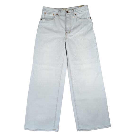Madewell The Perfect Vintage Wide Leg Crop Jeans Women's Size 29 Light Wash - Picture 5 of 9
